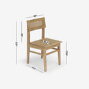 Liora - Rattan Dining Chair Set, Black
