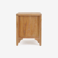 Lurian - 1-Drawer Rattan Nightstand, Natural