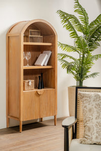 Javon - Arched Display Cabinet, Natural