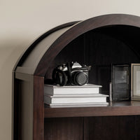 Javon - Arched Display Cabinet, Black