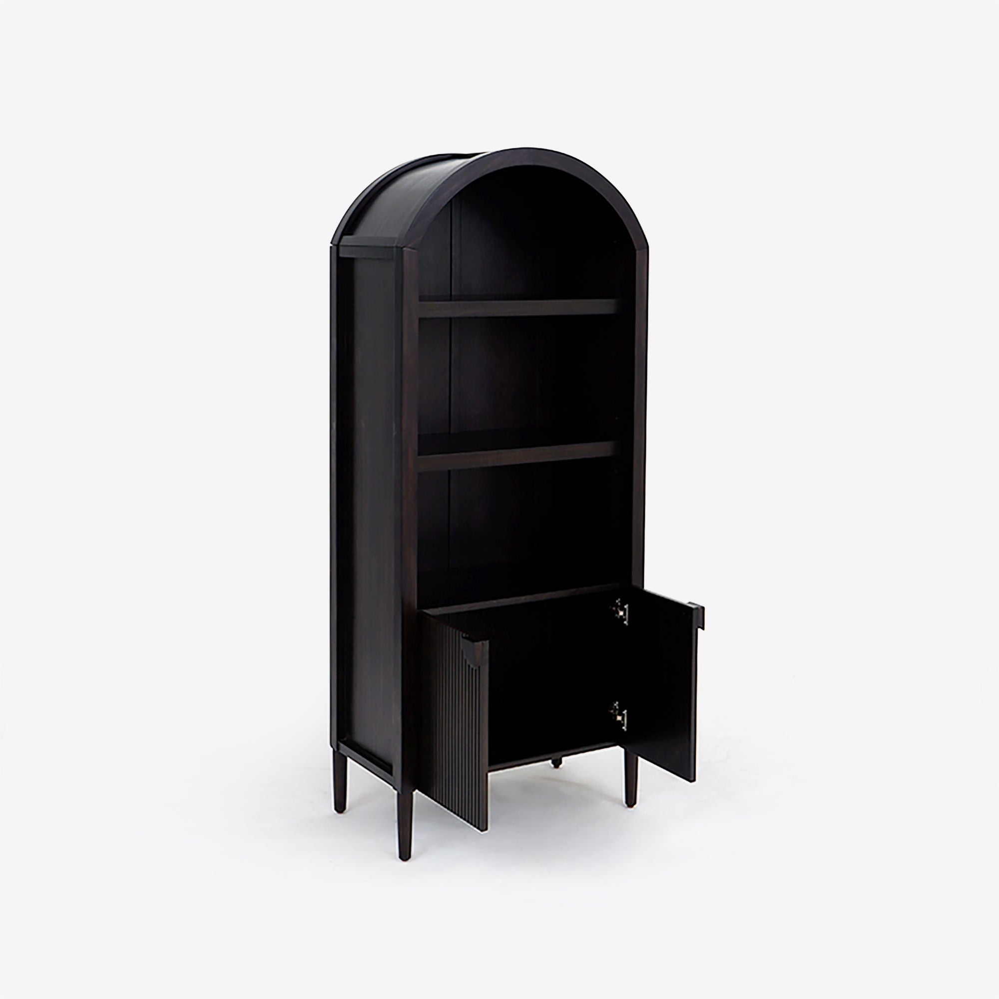 Javon - Arched Display Cabinet, Black