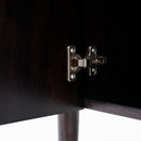 Close-up of a Javon black hinge