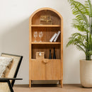 Javon Natural with decorative items in a room with a plant and chair.