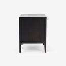 Kalana - 2-Drawer Rattan Nightstand, Black