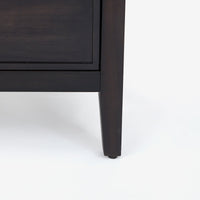Kalana - 6-Drawer Rattan Dresser, Black