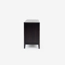 Kalana - 6-Drawer Rattan Dresser, Black