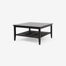 Liora - Square Rattan Coffee Table, Black