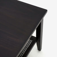 Liora - Square Rattan Coffee Table, Black