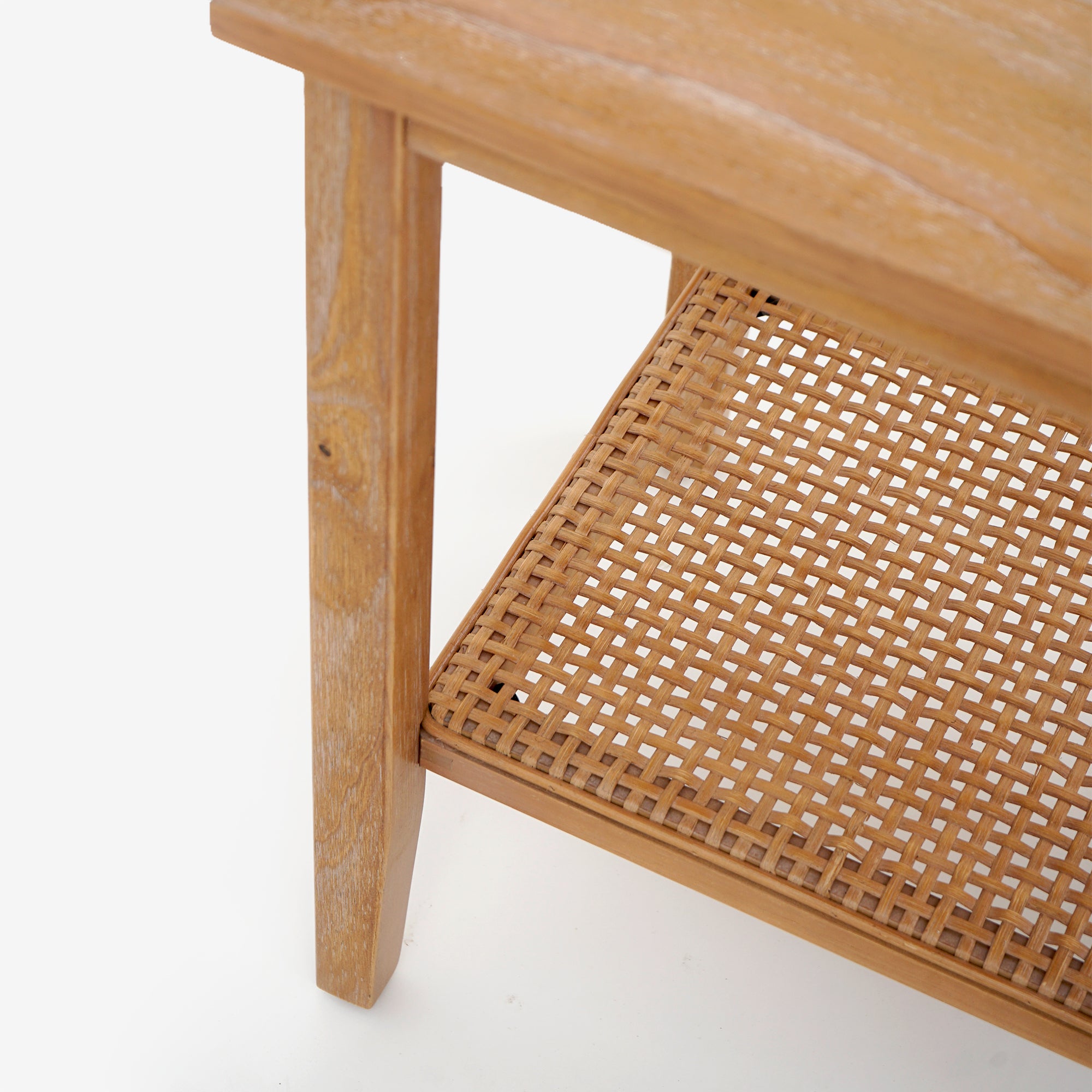 Liora - Rectangular Rattan Accent Table, Natural