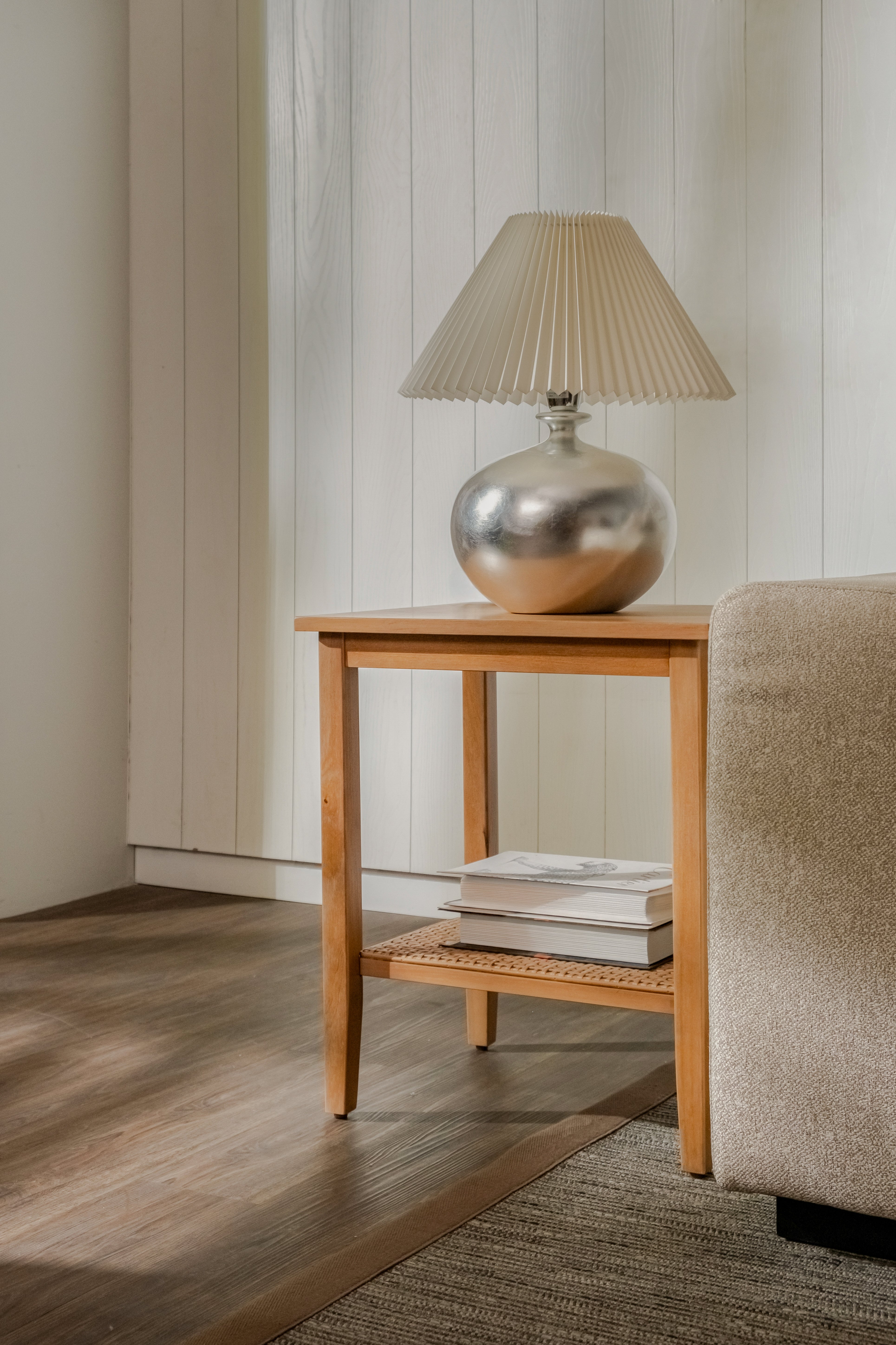 Liora - Rectangular Rattan Accent Table, Natural