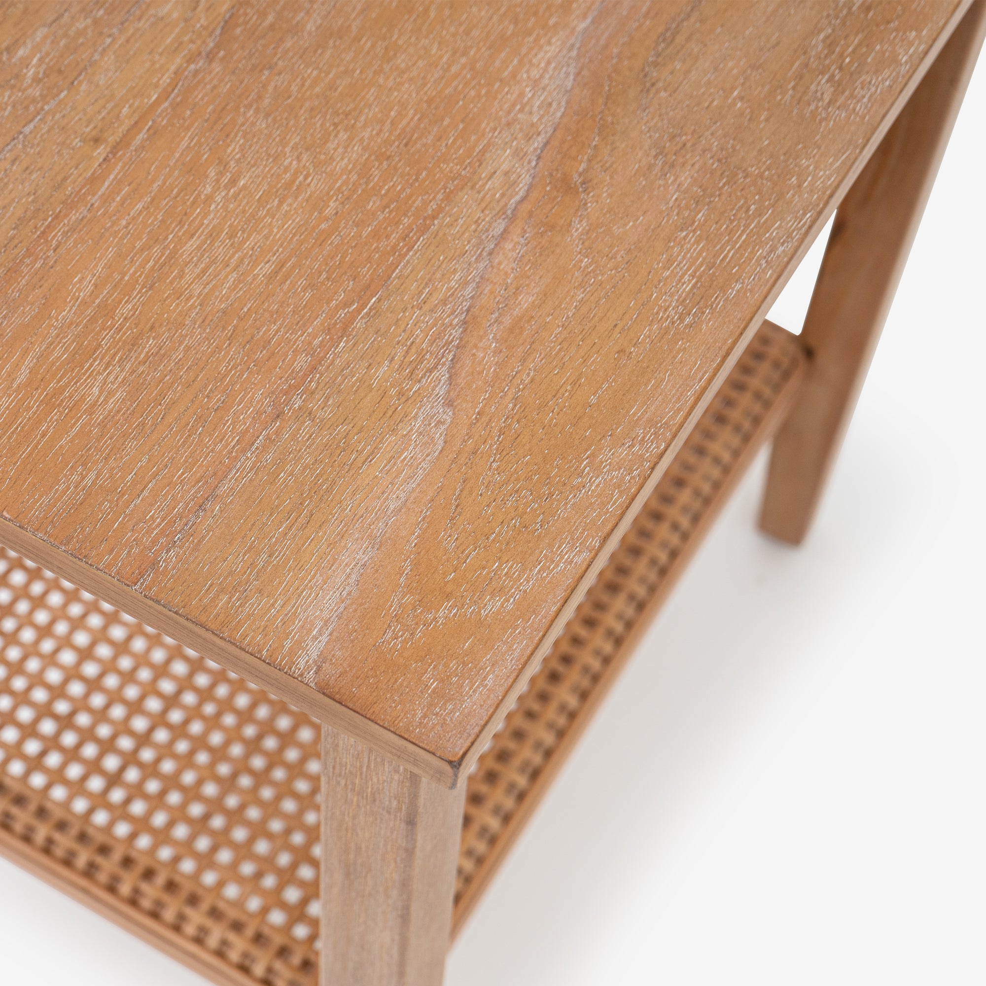Liora - Rectangular Rattan Accent Table, Natural