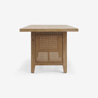 Liora - 72" x 30" Rattan Dining Table, Natural