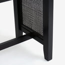 Liora - 72" x 30" Rattan Dining Table, Black