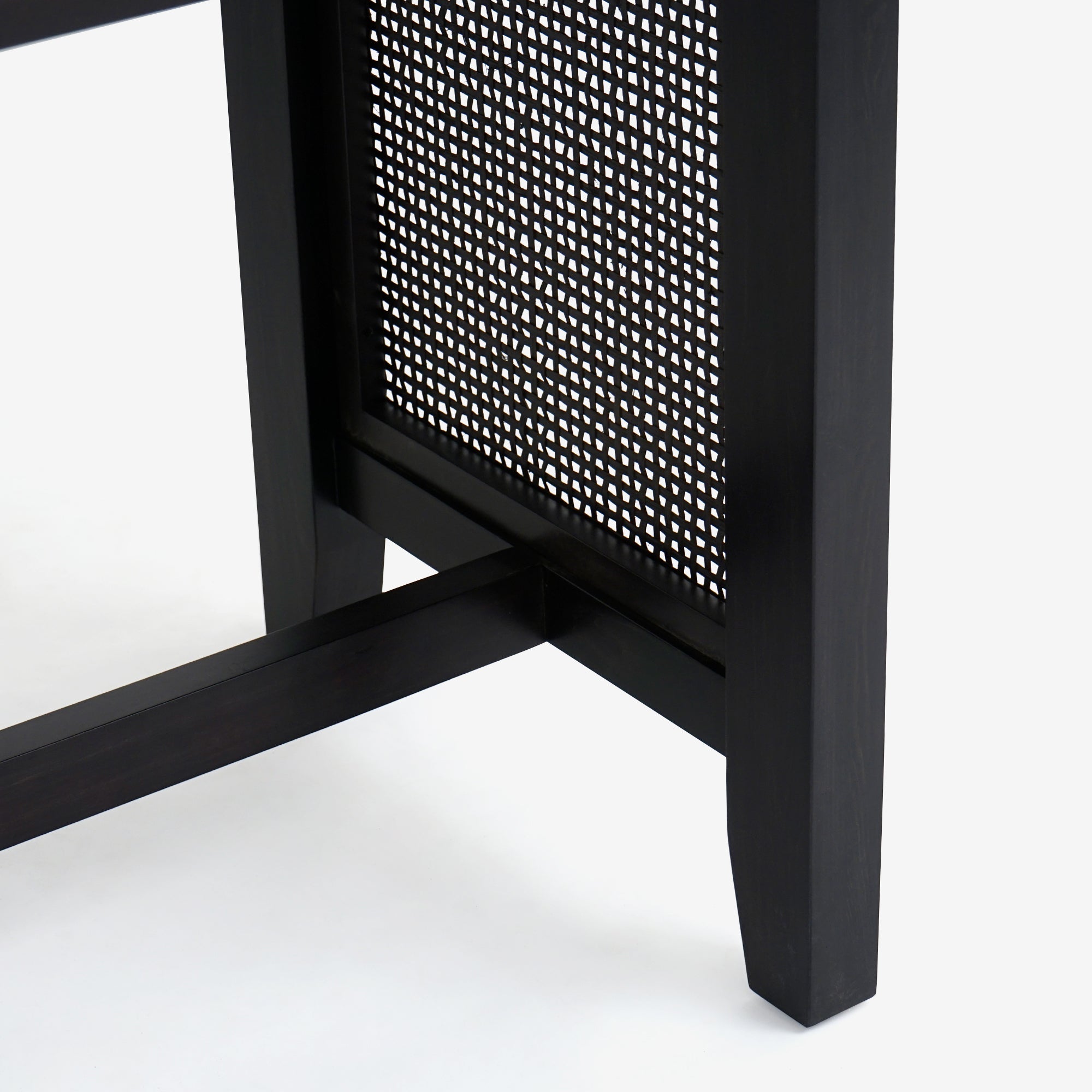 Liora - 72" x 30" Rattan Dining Table, Black