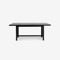 Liora - 72" x 30" Rattan Dining Table, Black