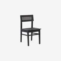 Liora - Rattan Dining Chair Set, Black