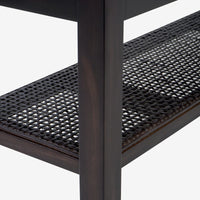 Liora - 45" Rattan Bench, Black