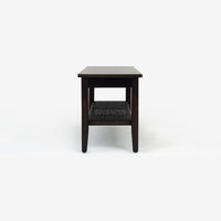 Liora - 45" Rattan Bench, Black