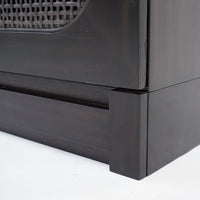 Liora - 31.5" Rattan Modular Cabinet, Black