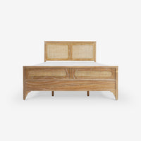 Lurian - Queen Rattan Bed, Natural