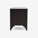 Lurian - 1-Drawer Rattan Nightstand, Black
