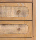 Lurian - 3-Drawer Rattan Dresser, Natural