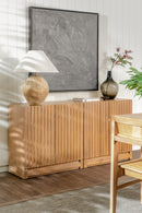 Mira - 31.5" Scalloped Modular Cabinet Doors, Natural