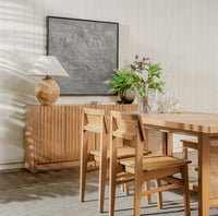 Mira - 31.5" Scalloped Modular Cabinet Doors, Natural