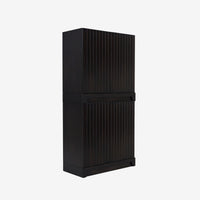 Mira - 31.5" Scalloped Modular Cabinet, Black
