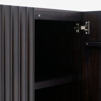 Mira - 31.5" Scalloped Modular Cabinet, Black