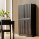Mira - 31.5" Scalloped Modular Cabinet Doors, Black