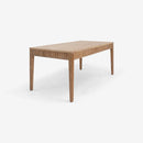 Mira - 72" x 30" Scalloped Dining Table, Natural