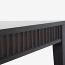 Mira - 72" x 30" Scalloped Dining Table, Black