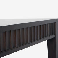 Mira - 72" x 30" Scalloped Dining Table, Black