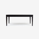 Mira - 72" x 30" Scalloped Dining Table, Black
