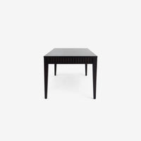 Mira - 72" x 30" Scalloped Dining Table, Black