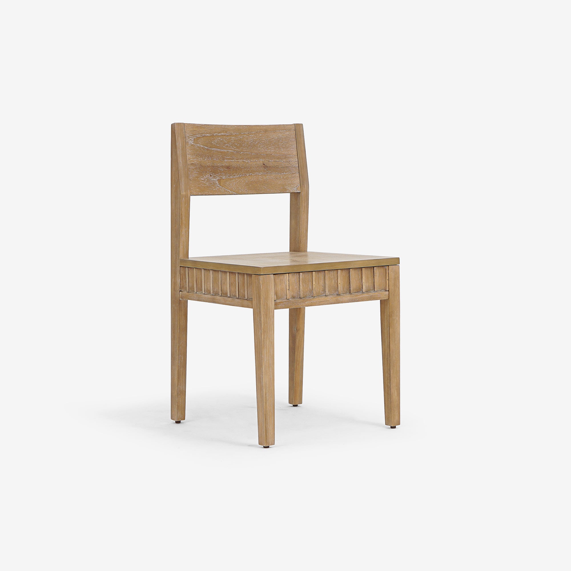 Mira - Scalloped Dining Chair Set, Natural