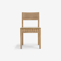 Mira - Scalloped Dining Chair Set, Natural