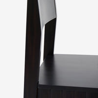 Mira - Scalloped Dining Chair Set, Black