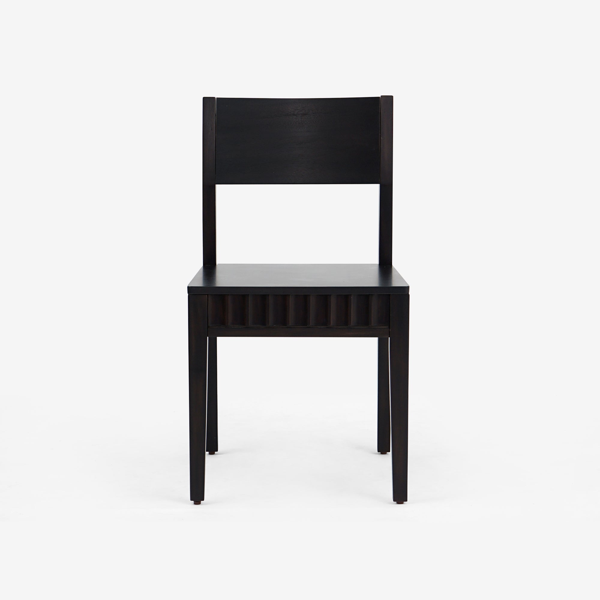 Mira - Scalloped Dining Chair Set, Black