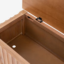 Mira - 42" Scalloped Storage Bench, Natural