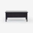 Mira - 42" Scalloped Storage Bench, Black