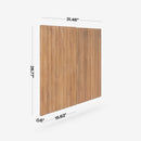 Mira - 31.5" Scalloped Modular Cabinet Doors, Natural